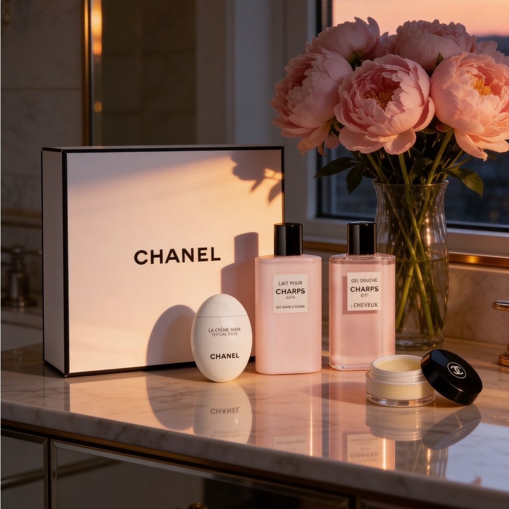 Chanel -Body Lotion,Shower Gel , Hand Cream,Lip Balm Retail $220